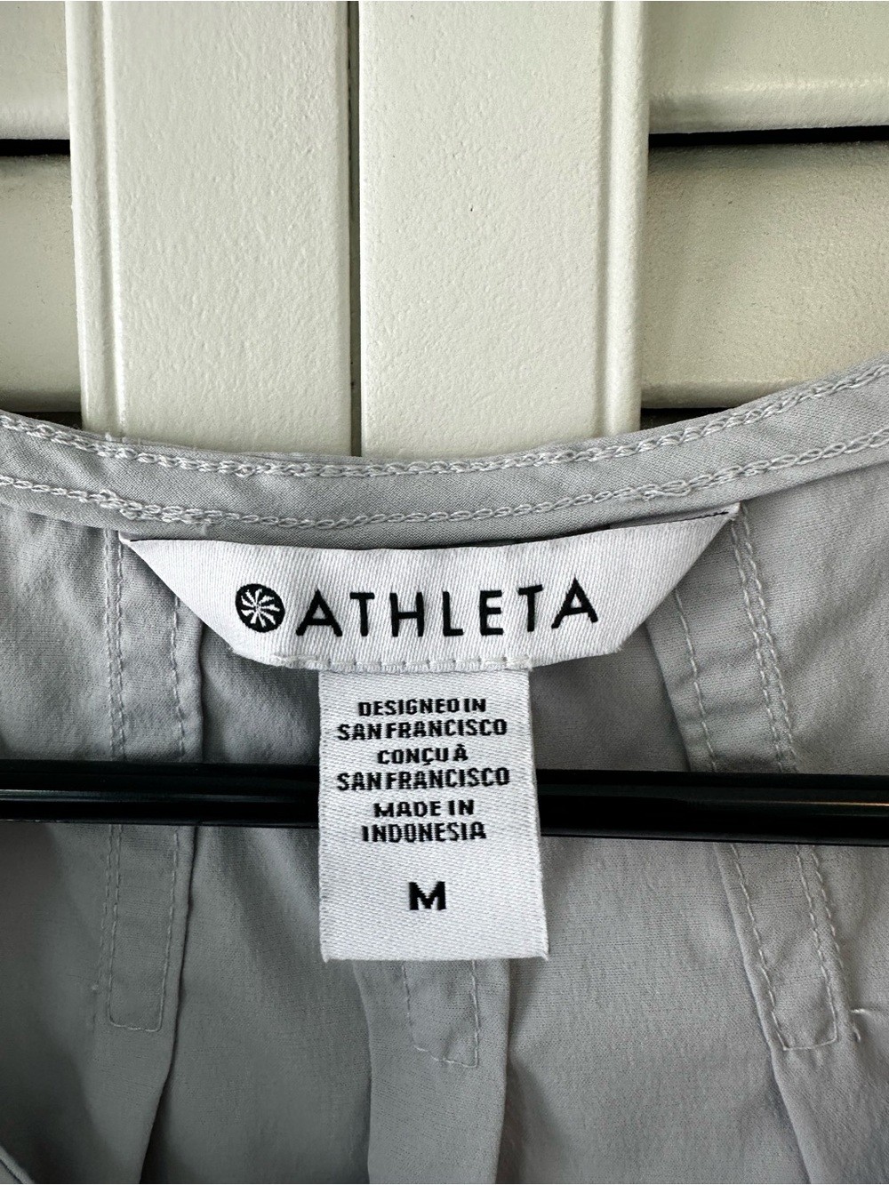 Athleta Flex Light Gray Sleeveless Zip-Front Utility Jumpsuit - Picture 2 of 4
